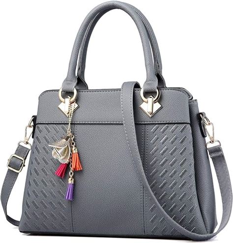 gray handbags for women.